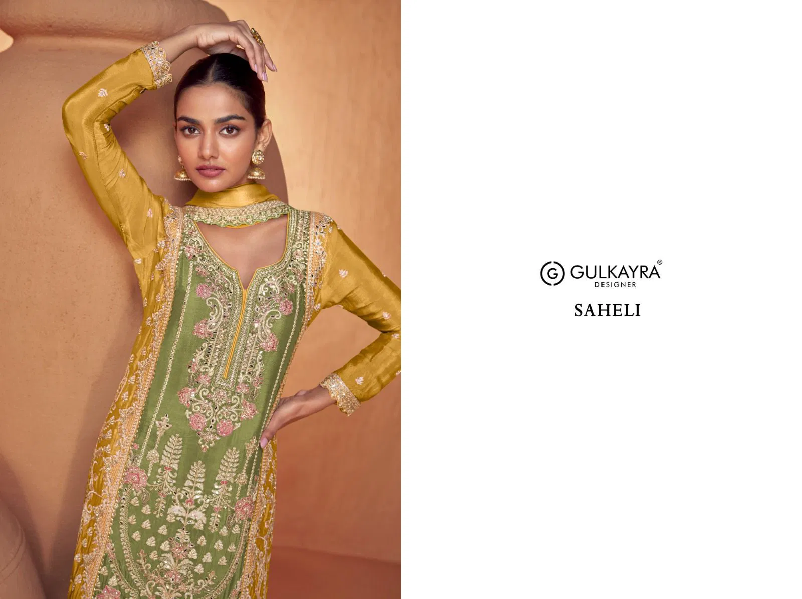 Saheli By Gulkayra Real Chinon Sharara Wedding Salwar Suits Wholesale Shop In Surat
